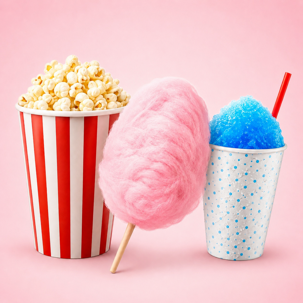 Popcorn + algodón + piraguas